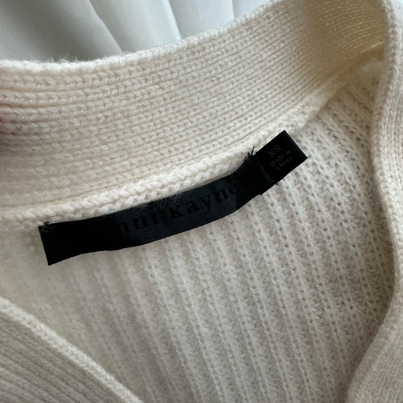 JENNI KAYNE Ivory Cashmere Cocoon Cardigan Size Small - Picture 7 of 7